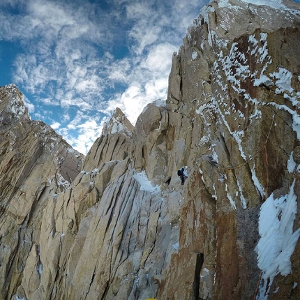 Fitz Roy Supercanaleta climbed in Patagonia by Michele Colturi, Federico Martinelli, Federico Secchi
