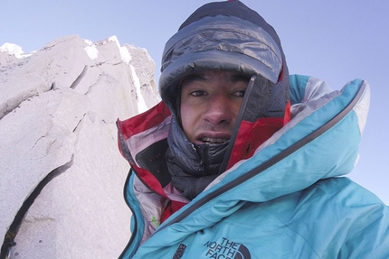 David Lama, Lunag Ri, Himalaya - David Lama, self portrait during his ascent of Lunag Ri (6907m) in Himalaya, October 2018