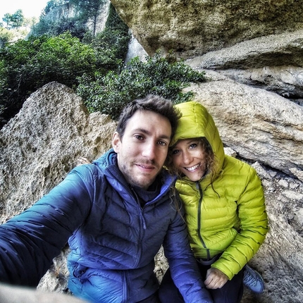 Stefano Ghisolfi, Perfecto Mundo, Margalef - Stefano Ghisolfi e Sara Grippo sotto Perfecto Mundo a Margalef, Spagna