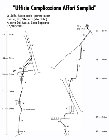 Marmarole, Le Selle, Dolomiti, Alberto Dal Maso, Sara Segantin - Ufficio Complicazione Affari Semplici, Le Selle, Marmarole, Dolomiti (Alberto Dal Maso, Sara Segantin 16/09/2018)