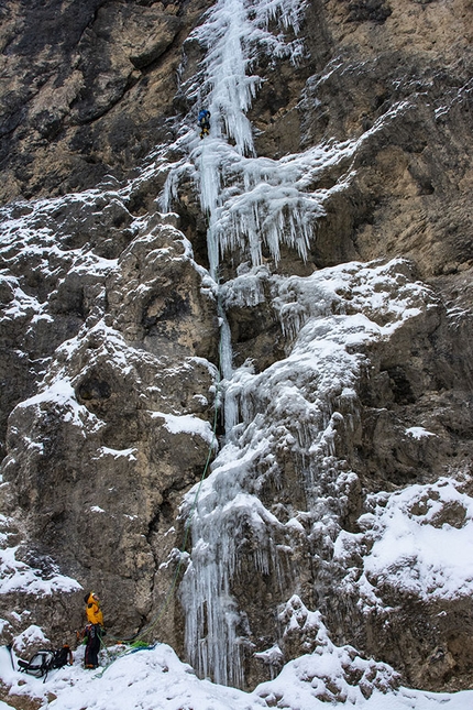 Langental, Vallunga, Dolomites, Daniel Ladurner, Hannes Lemayer - Teufelsgeige, Langental, Dolomites (Daniel Ladurner, Hannes Lemayer)