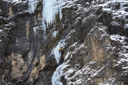 Langental, Vallunga, Dolomites, Daniel Ladurner, Hannes Lemayer - Teufelsgeige, Langental, Dolomites (Daniel Ladurner, Hannes Lemayer)