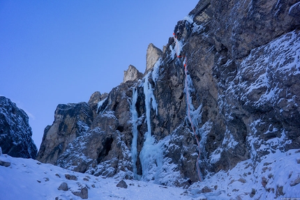 Vallunga, Dolomiti, Daniel Ladurner, Hannes Lemayer - Teufelsgeige, Vallunga, Dolomiti (Daniel Ladurner, Hannes Lemayer)