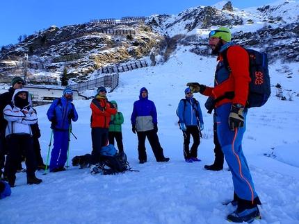 Ortovox Safety Academy 2018, Cristian Candiotto - Durante un Ortovox Safety Academy 2018 con la guida alpina Cristian Candiotto