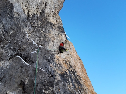 Cima Grostè, Brenta Dolomites, Mauro Mabboni, Jacopo Pellizzari - Siamo fuori dal Tunnel, Cima Grostè, Brenta Dolomites (Mauro Mabboni, Jacopo Pellizzari, 12/2018)