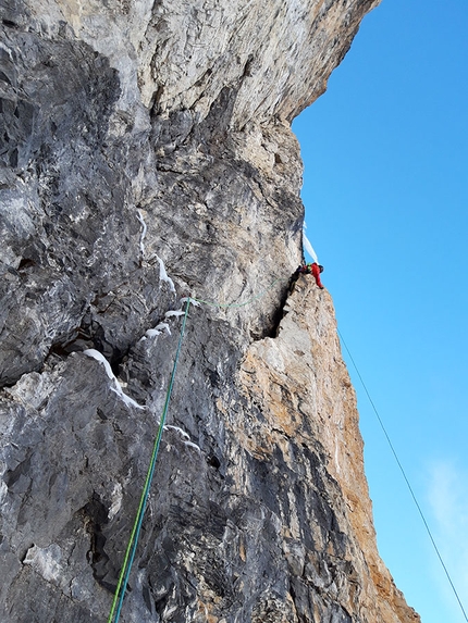 Cima Grostè, Dolomiti di Brenta, Mauro Mabboni, Jacopo Pellizzari - Siamo fuori dal Tunnel, Cima Grostè, Dolomiti di Brenta (Mauro Mabboni, Jacopo Pellizzari, 12/2018)