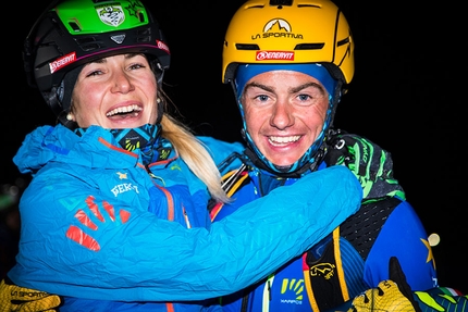 Italian Ski Mountaineering Championships 2018, Valtournenche - Italian Ski Mountaineering Championships 2018 at Valtournenche: Vertical winners Alba De Silvestro and Michele Boscacci