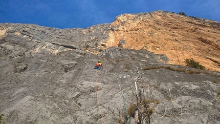 Valle del Sarca, nuova via Born to be Wild sul Primo Pilastro del Monte Casale