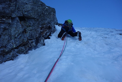 Pizzo Diavolo di Tenda, Valentino Cividini, Paolo Zenoni - Diavolina Gully al Pizzo Diavolo di Tenda (Valentino Cividini, Paolo Zenoni 15/12/2018)