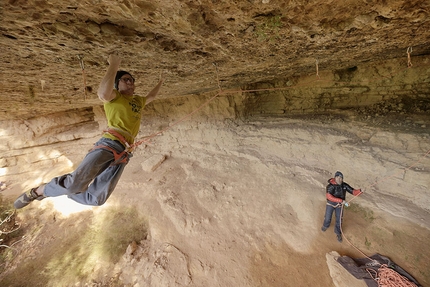 Iker Pou at Margalef frees Artaburu, his hardest climb ever