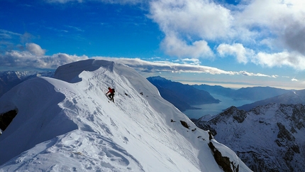 Pizzo Cavregasco Parete Ovest, una poco conosciuta salita in alta Val Bodengo