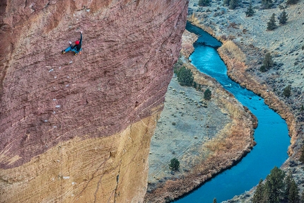Adam Ondra, Just Do It, Smith Rock - Adam Ondra onsighting Just Do It, the first 5.14c (8c+) in the USA located at Smith Rock, freed by French climber Jean-Baptiste Tribout in 1992.