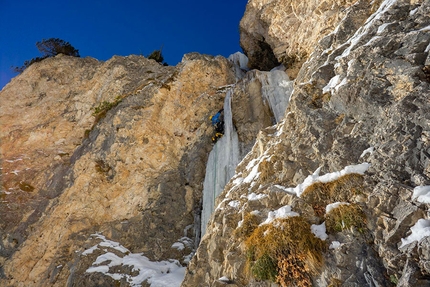 Sonnentanz, nuova via di misto in Vallunga, Dolomiti, per Daniel Ladurner e Hannes Lemayer