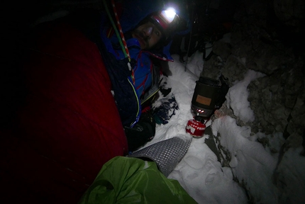 Cima Brenta, Brenta Dolomites, Alessandro Beber, Matteo Faletti - CRAM Cima Brenta: the bivouac