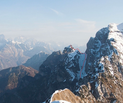 Dolomiti sci ripido - Dolomiti: Cima di Pino, prima discesa