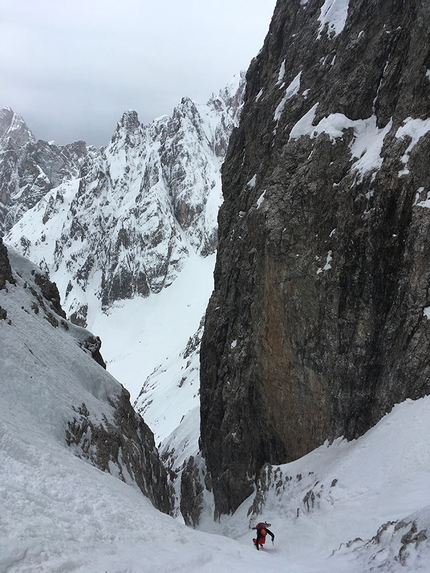 Dolomiti sci ripido - Dolomiti: Cima di Sesto, prima traversata