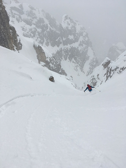 Dolomiti sci ripido - Dolomiti: Cima di Sesto, prima traversata