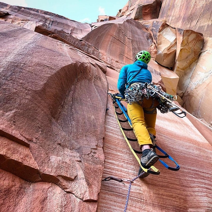 New Zion aid route climbed by Paul Gagner, Ryan Kempf