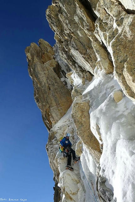 Sharphu II, Nepal, Spencer Gray, Aivaras Sajus - Spencer Gray making an alpine style 6-day first ascent of Sharphu II, Nepal, Himalaya in October 2018 with Aivaras Sajus