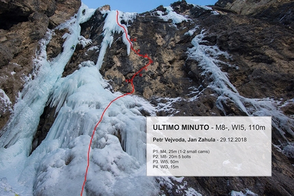 Last Minute, new mixed climb in Dolomites Langental