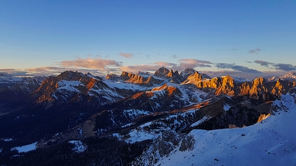 Pelmo Dolomites, Pelmoon, Enrico Geremia, Fabrizio della Rossa, Daniele Geremia - Pelmoon, Pelmo, Dolomites: sunset