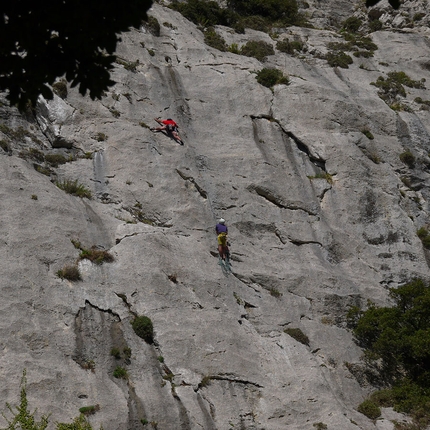 Rocca Busambra, Rocca Ramusa, Giorgio Iurato, Arturo Latina  - Giorgio Iurato durante la prima libera di Farfalla di pietra, Rocca Ramusa