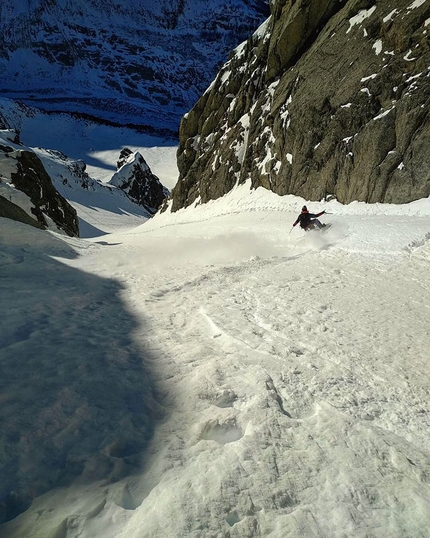 Les Drus, Monte Bianco, Triple Couloir, Julien Herry, Laurent Bibollet - Les Drus Triple Couloir di Julien Herry e Laurent Bibollet