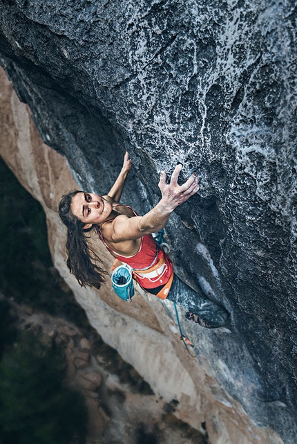 Banff Mountain Film Festival World Tour Italy 2019 - Margo Hayes repeating La Rambla at Siurana, Spain; first woman to climb 9a+