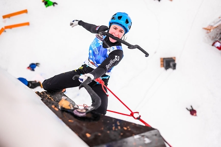 Coppa del Mondo di arrampicata su ghiaccio 2019 - Coppa del Mondo di arrampicata su ghiaccio 2019 a Corvara - Rabenstein: Maria Tolokonina