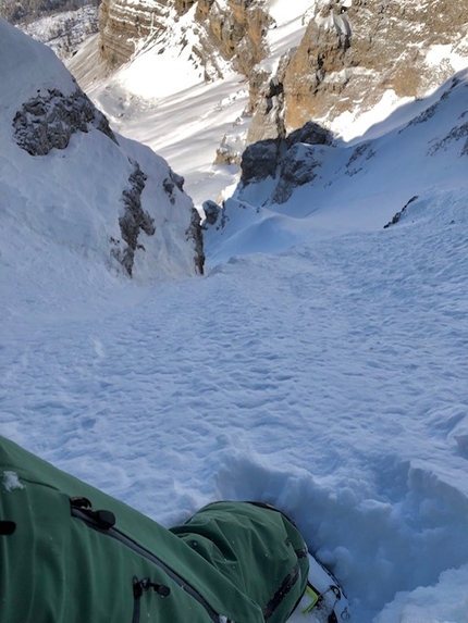 Pietra Grande, Brenta Dolomites, Claudio Lanzafame, Marco Maganzini - True Love Pietra Grande NW Face, Brenta Dolomites (Claudio Lanzafame, Marco Maganzini 20/12/2018)