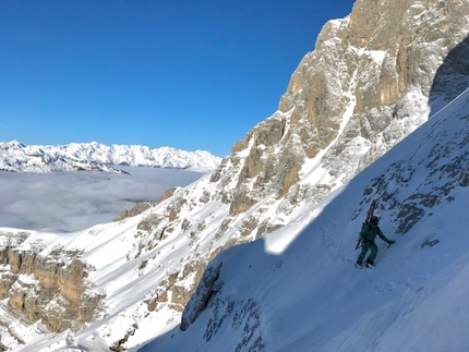 Pietra Grande, Dolomiti di Brenta, Claudio Lanzafame, Marco Maganzini - True Love Pietra Grande parete Nord Ovest Dolomiti di Brenta (Claudio Lanzafame, Marco Maganzini 20/12/2018)