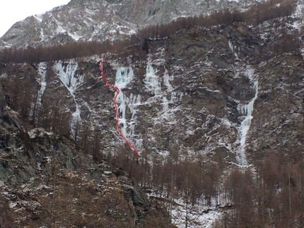 Ezio Marlier, Valle di Ollomont, Valle d'Aosta - Albice in Valle di Ollomont, Valle d'Aosta first ascended by Ezio Marlier and Alberto Pierotti