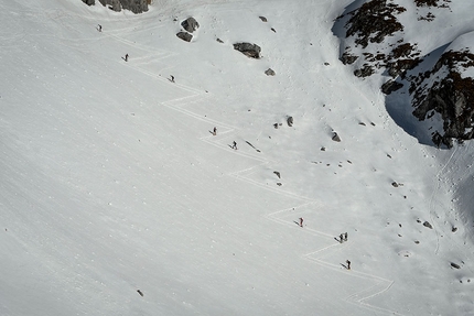 Transcavallo - Transcavallo 2019, durante la seconda giornata della classica gara di scialpinismo 