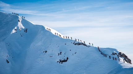 Transcavallo - Transcavallo 2019, durante la seconda giornata della classica gara di scialpinismo 