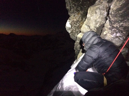 Matterhorn, Marco Farina, Marco Majori - Matterhorn West Face: the bivy