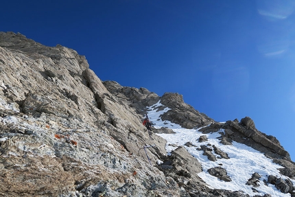 Pizzo Malenco, nuova via sulla parete sud di Valentino Cividini ed Elia Negrini