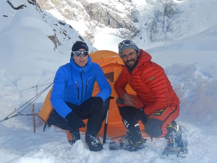 Nanga Parbat, Daniele Nardi, Tom Ballard - Tom Ballard and Daniele Nardi at Nanga Parbat in winter. There has been no news from Daniele Nardi and Tom Ballard since Sunday 24 February when the two were above 6000 meters on the Mummery Rib.