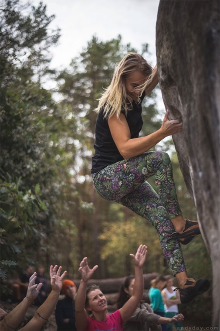 Fontainebleau - Durante il primo Women's Bouldering Festival a Fontainebleau, settembre 2018