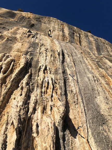 Seynes, France - The crag Seynes in France