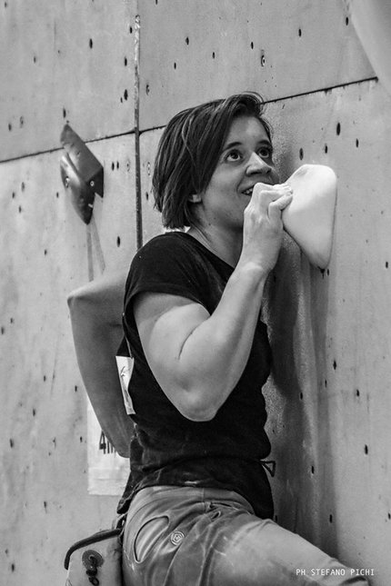 Coppa Italia Boulder 2019 - Durante la Coppa Italia Boulder 2019 all'Outdoor Expo di Bologna: Anna Borella