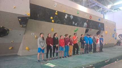 Coppa Italia Boulder 2019 - I finalisti della Coppa Italia Boulder 2019 all'Outdoor Expo di Bologna