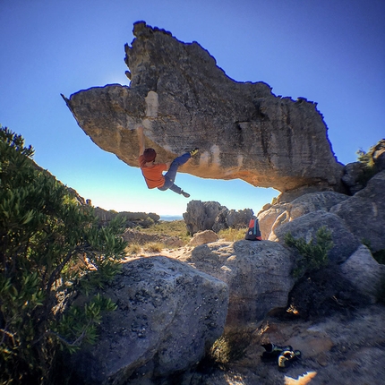 Filippo Manca - Filippo Manca su Rhino 7B Rocklands, Sudafrica. 