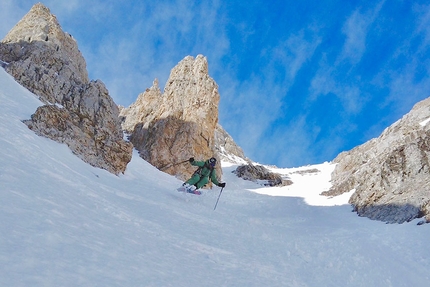 New ski descent in Brenta Dolomites on Pietra Grande