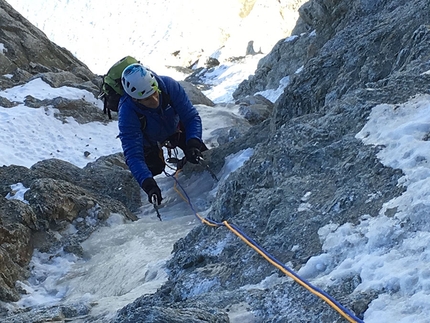 Aiguilles Marbrées, Monte Bianco, Ezio Marlier - Directe des cristallisé, Aiguilles Marbrées, Monte Bianco