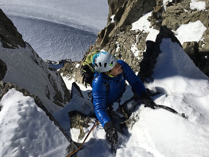 Aiguilles Marbrées, Monte Bianco, Ezio Marlier - Directe des cristallisé, Aiguilles Marbrées, Monte Bianco