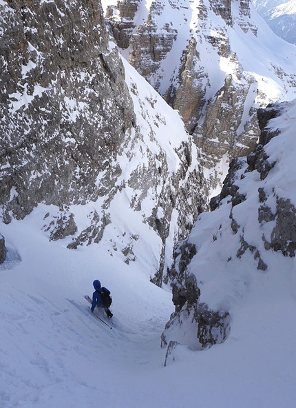 Brenta Dolomites, Cima Brenta West Gully, Luca Dallavalle, Roberto Dallavalle - Cima Brenta West Gully