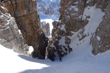 Dolomiti di Brenta, Cima Brenta canale ovest, Luca Dallavalle, Roberto Dallavalle - Cima Brenta canale ovest