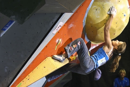 European Championship - Imst/Innsbruck (AUT) 2010 - Anna Stöhr competing in the Final of the European Championship Bouldering 2010