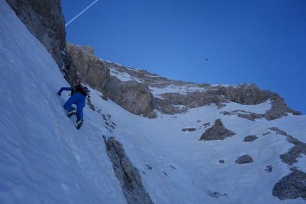 Dolomiti di Brenta, Cima del Vallon parete nord-ovest, Luca Dallavalle, Roberto Dallavalle - Cima del Vallon parete nord-ovest