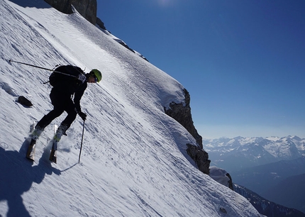 Dolomiti di Brenta, Cima del Vallon parete nord-ovest, Luca Dallavalle, Roberto Dallavalle - Cima del Vallon parete nord-ovest